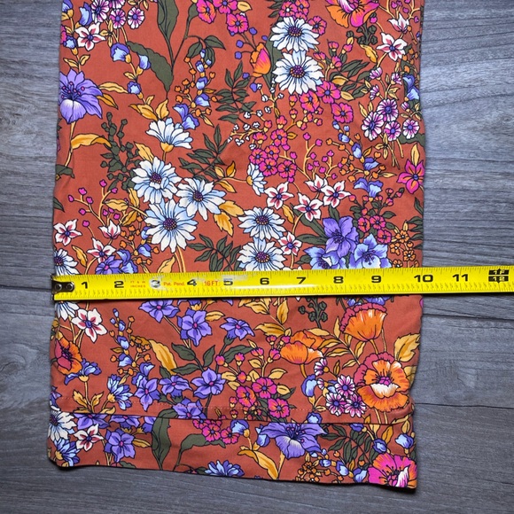 EUC Anthropologie Maeve Floral Wide Leg High Waisted Cropped Pants - Picture 14 of 16